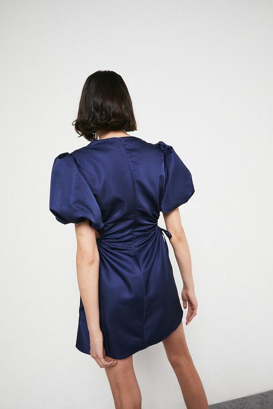 Warehouse Satin Mini Dress With Cut Outs 3