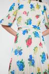 Warehouse Fit And Flare Dress In Floral With Pleat Hem thumbnail 4
