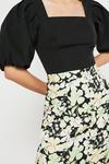 Warehouse Skirt With Buttons In Floral thumbnail 2