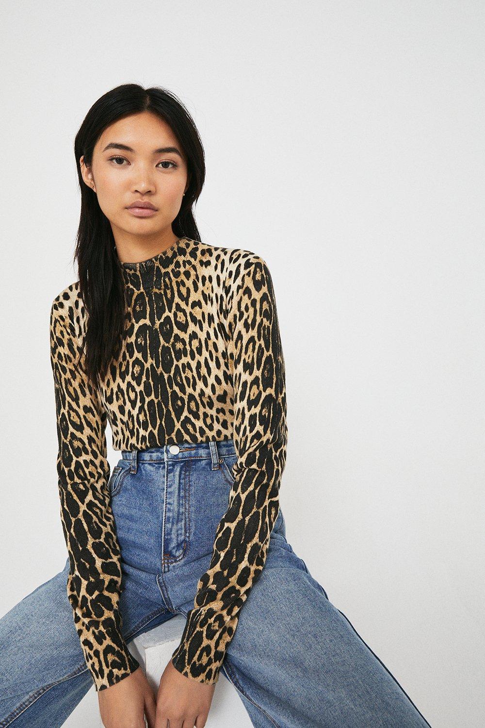 Leopard print sale jumper warehouse