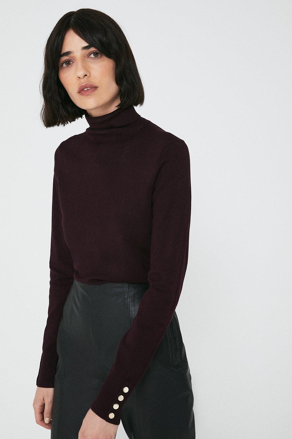 Warehouse polo clearance neck jumper