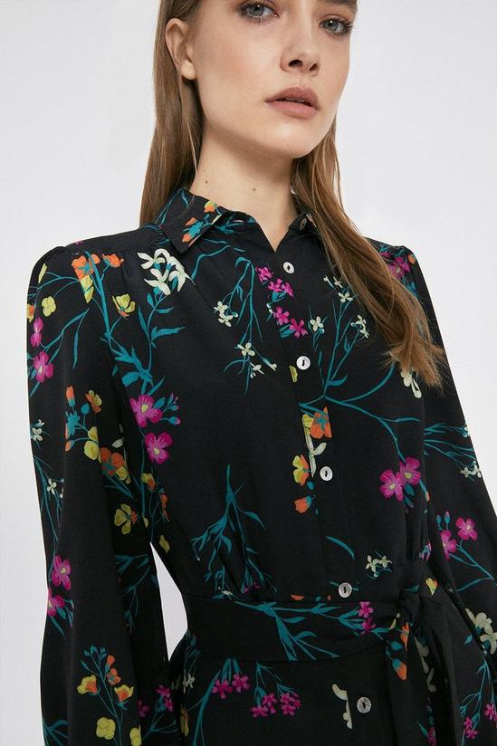 Warehouse Floral Print Shirt Dress 4