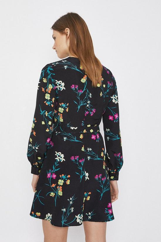 Warehouse Floral Print Belted Flippy Dress 3