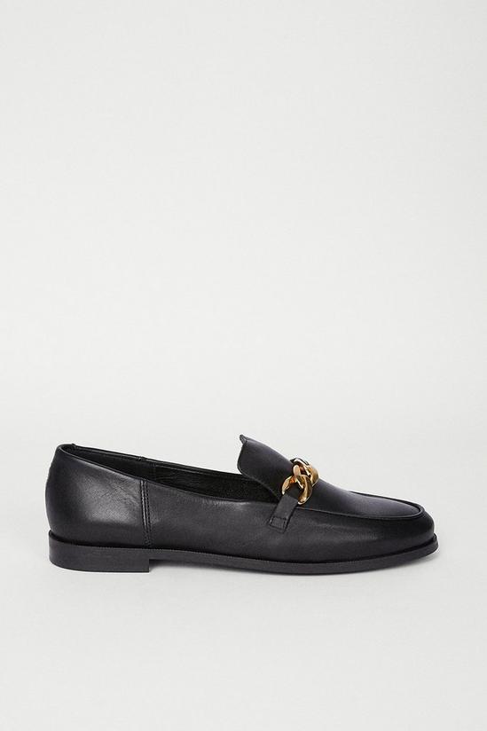 Warehouse Leather Chain Detail Loafer 1