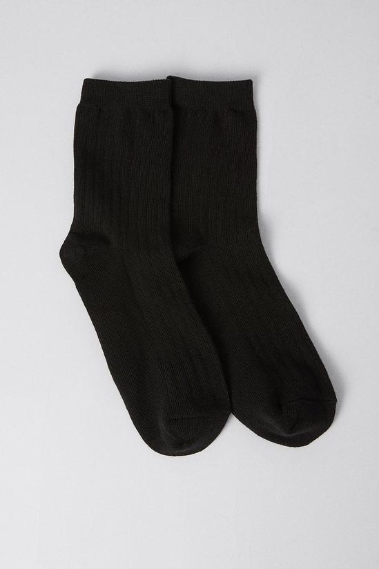 Warehouse Soft Wide Ribbed Socks 1