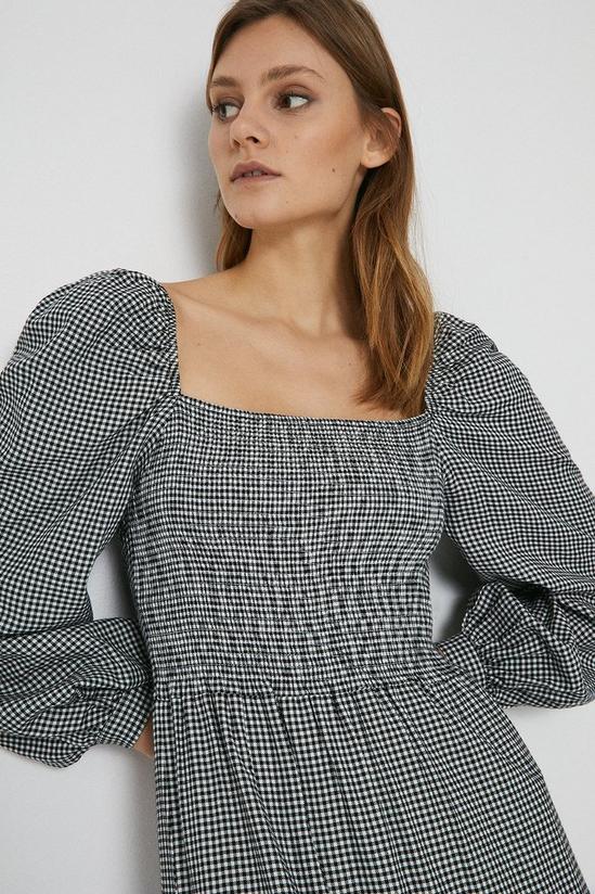 Warehouse Gingham Dress With Square Neck 4