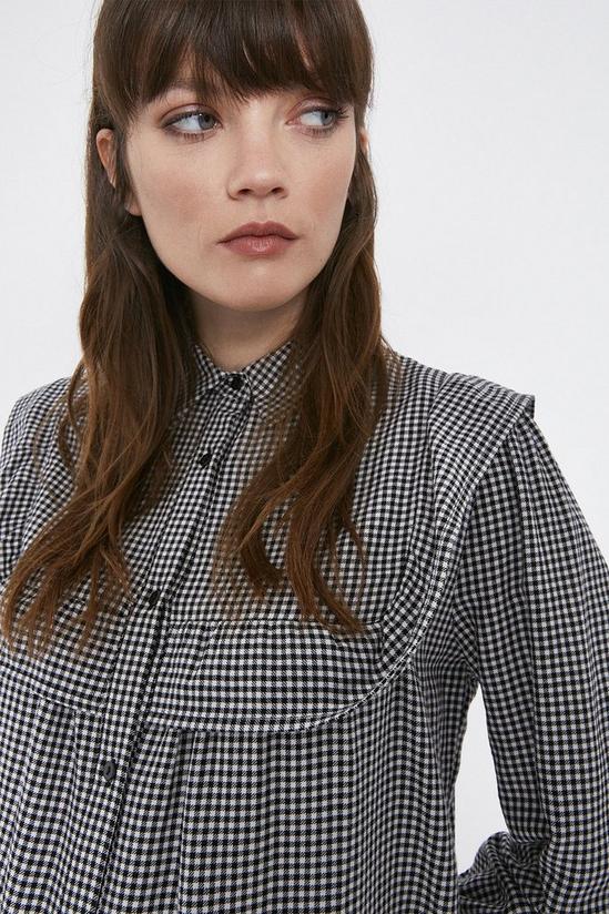 Warehouse Gingham Mini Dress With Buttons 2