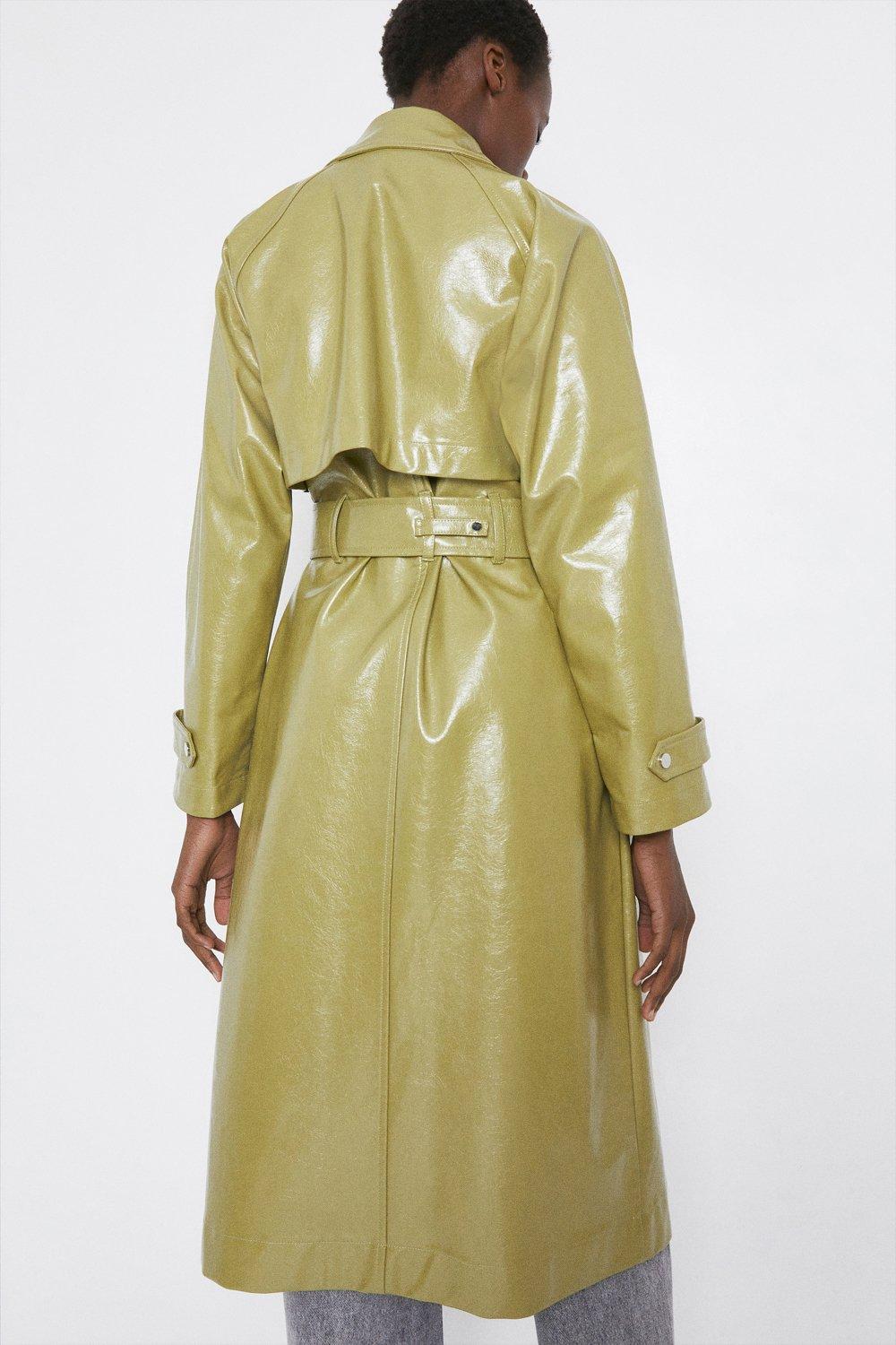 Vinyl mac hot sale trench coat