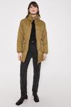 Warehouse Padded Funnel Neck Belted Coat thumbnail 2