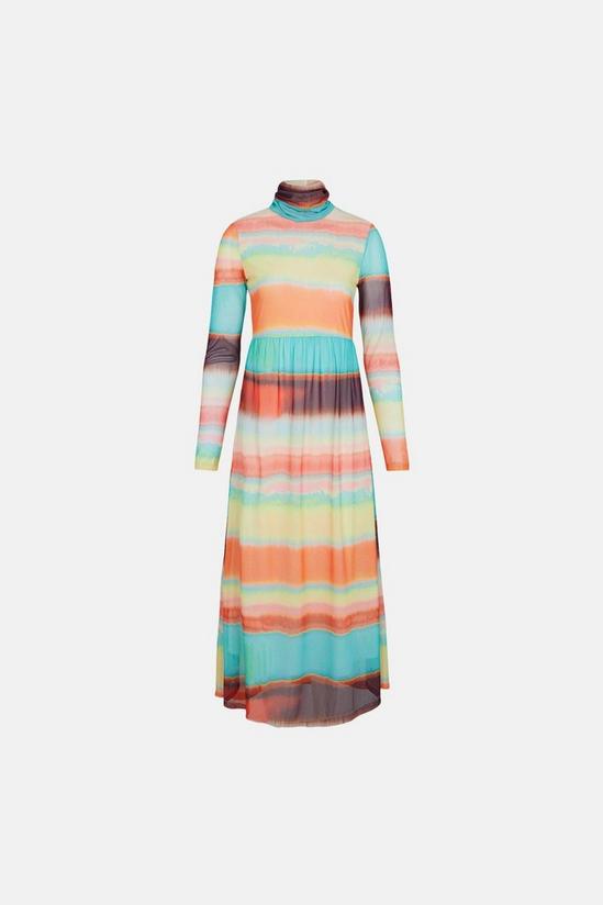Warehouse Roll Neck Printed Dress 2