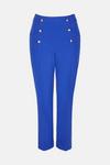 Warehouse Crepe Slim Trouser With Gold Buttons thumbnail 5