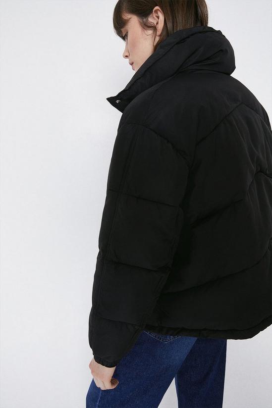 Warehouse Arrow Quilted Popper Front Padded Jacket 3