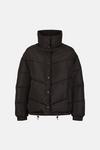 Warehouse Arrow Quilted Popper Front Padded Jacket thumbnail 5