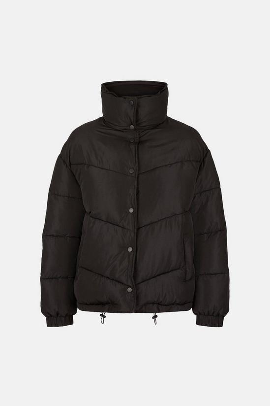 Warehouse Arrow Quilted Popper Front Padded Jacket 5