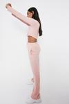 Warehouse Ribbed Lounge Top And Trouser Set thumbnail 1