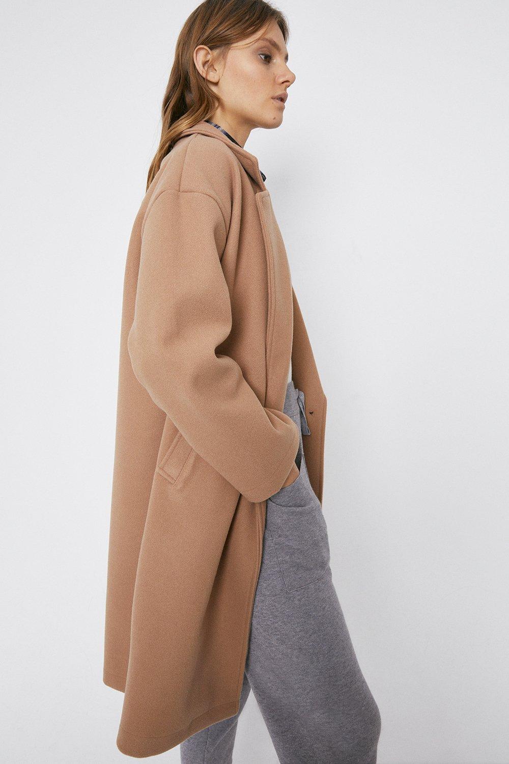 Warehouse single breasted coat sales