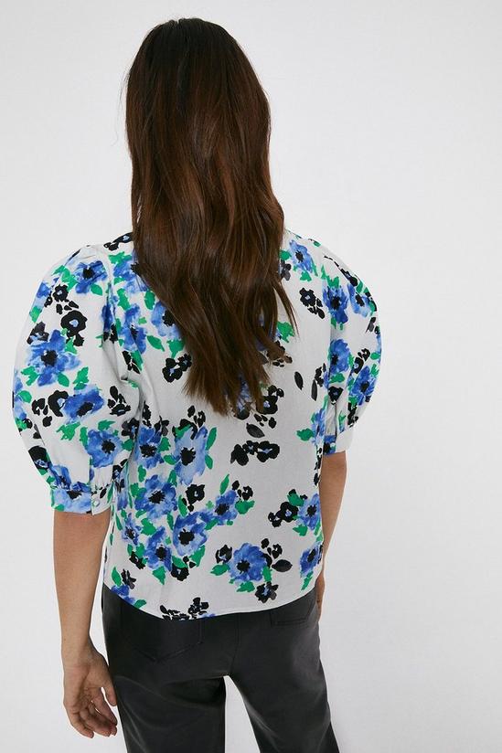 Warehouse Quilted Bib Floral Blouse 3