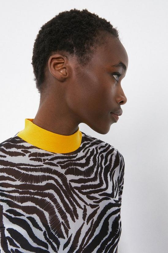 Warehouse Funnel Neck Printed Top 2