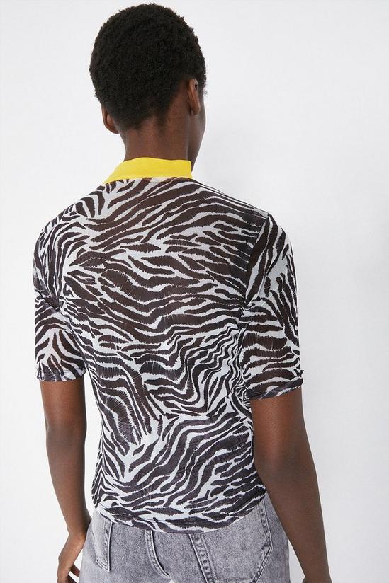 Warehouse Funnel Neck Printed Top 3