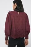 Warehouse Broderie Detail Long Sleeve Top thumbnail 3