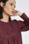 Warehouse Broderie Detail Long Sleeve Top thumbnail 4