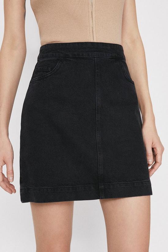 Warehouse Pocket Detail Denim Mini Skirt 4