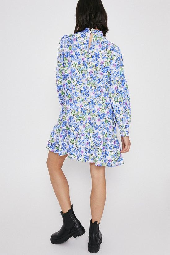 Warehouse Blurred Floral Swing Dress 3
