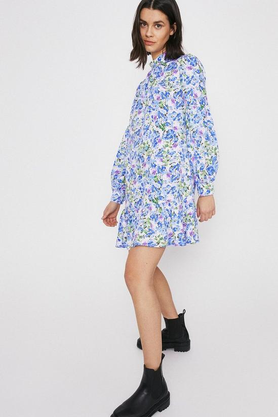 Warehouse Blurred Floral Swing Dress 4