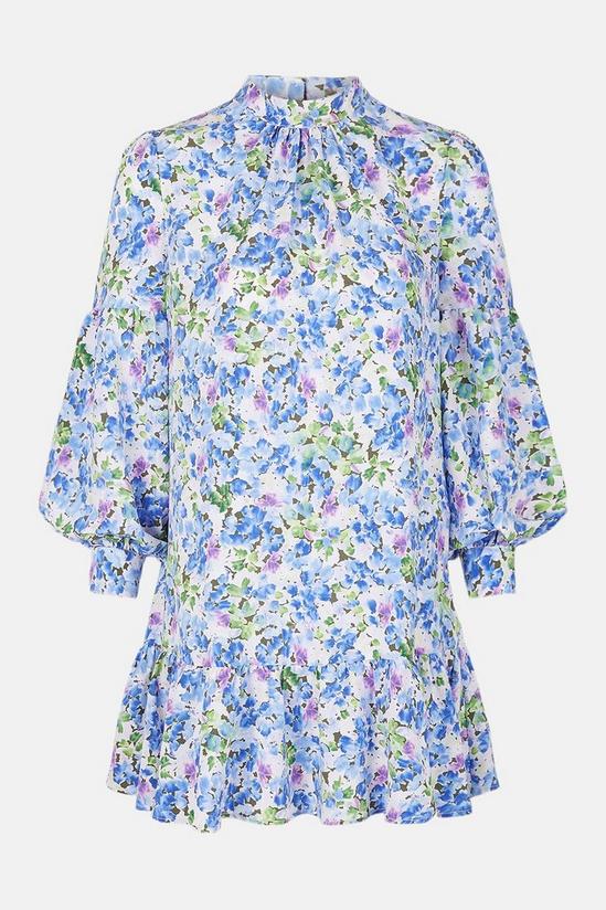 Warehouse Blurred Floral Swing Dress 5