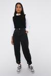 Warehouse Balloon Fit Buckle Ankle Tie Jeans thumbnail 1