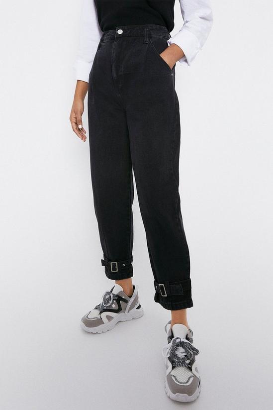 Warehouse Balloon Fit Buckle Ankle Tie Jeans 2