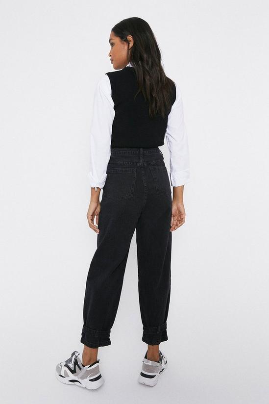 Warehouse Balloon Fit Buckle Ankle Tie Jeans 3
