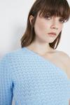 Warehouse Scallop Stitch One Sleeve Jumper thumbnail 4