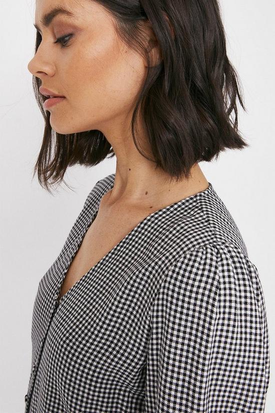 Warehouse Gingham Button Front Top 2
