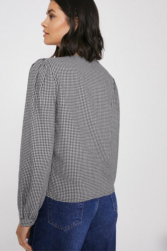 Warehouse Gingham Button Front Top 3