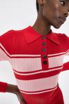 Warehouse Colourblock Collar Detail Midi Dress thumbnail 2