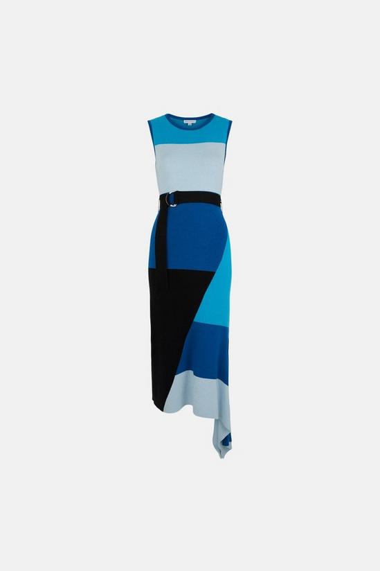Warehouse Colourblock Sleeveless Midi Dress 5