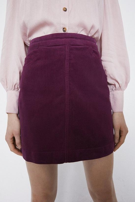 Warehouse Cord Pocket Detail Mini Skirt 4