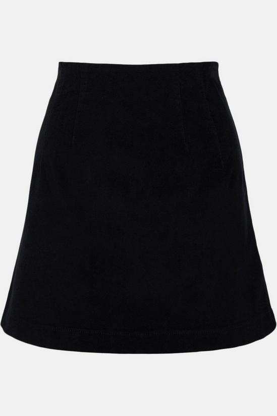 Warehouse Velvet High Waisted Mini Skirt 4