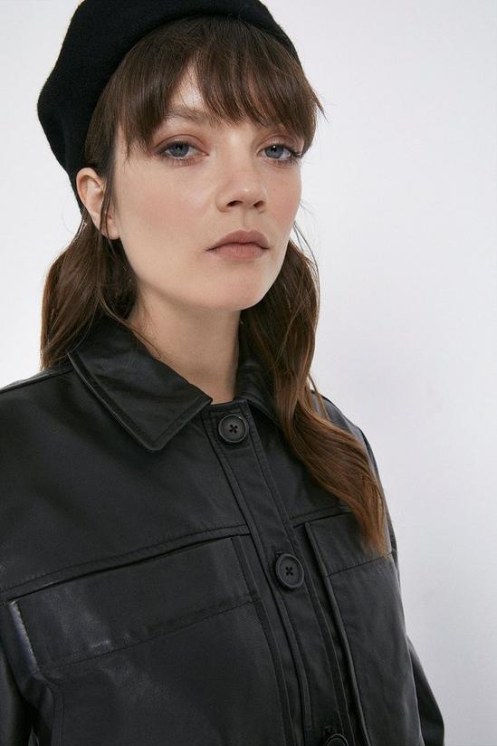 Warehouse Real Leather Shirt 4