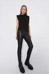 Warehouse Real Leather And Ponte Legging thumbnail 1