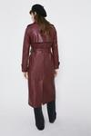 Warehouse Faux Leather Trench Coat thumbnail 3