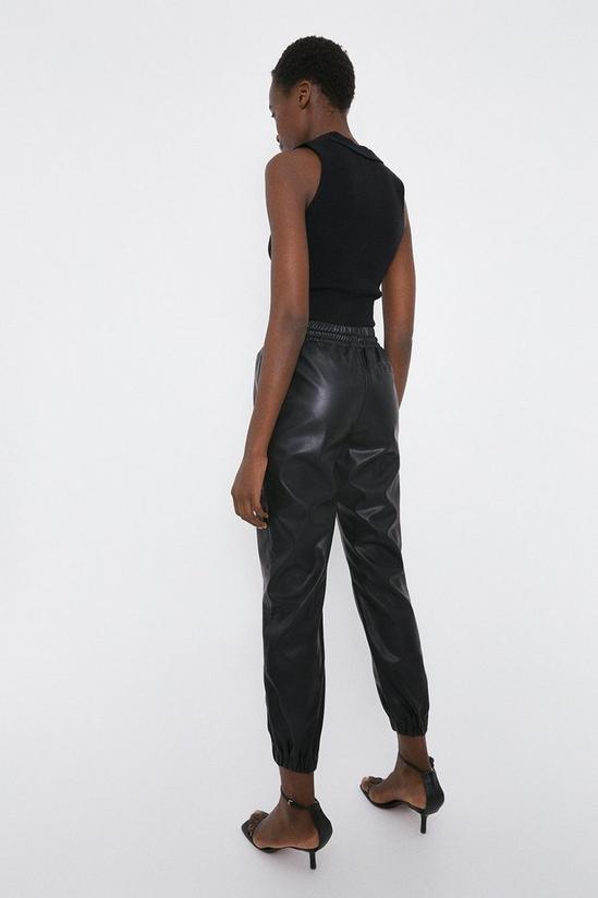 Warehouse Faux Leather Jogger 3