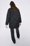 Warehouse Diamond Quilted Wrap Padded Jacket thumbnail 3