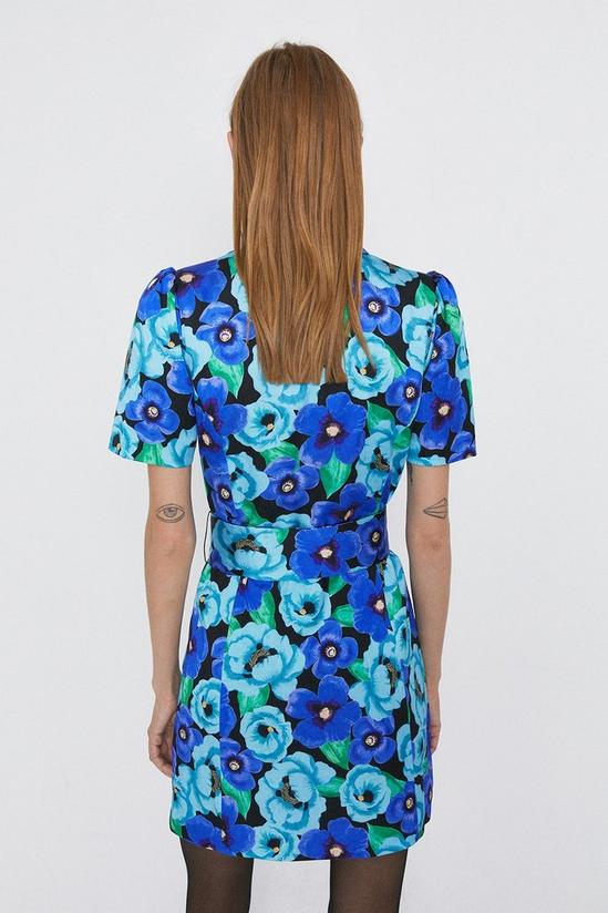 Warehouse Floral Print Double Breasted Blazer Dress 3