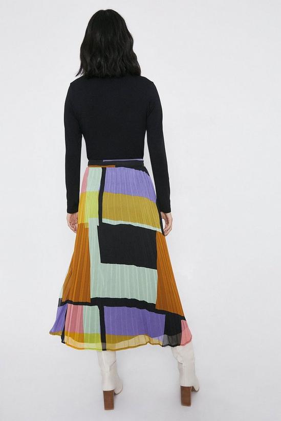 Warehouse Colourblock Pleated Midaxi Skirt 3