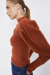 Warehouse Cut Out Puff Sleeve Cropped Jumper thumbnail 2