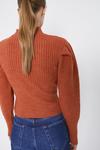 Warehouse Cut Out Puff Sleeve Cropped Jumper thumbnail 3
