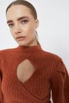 Warehouse Cut Out Puff Sleeve Cropped Jumper thumbnail 4