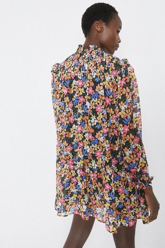 Warehouse Mini Smock Dress In Floral Print 3